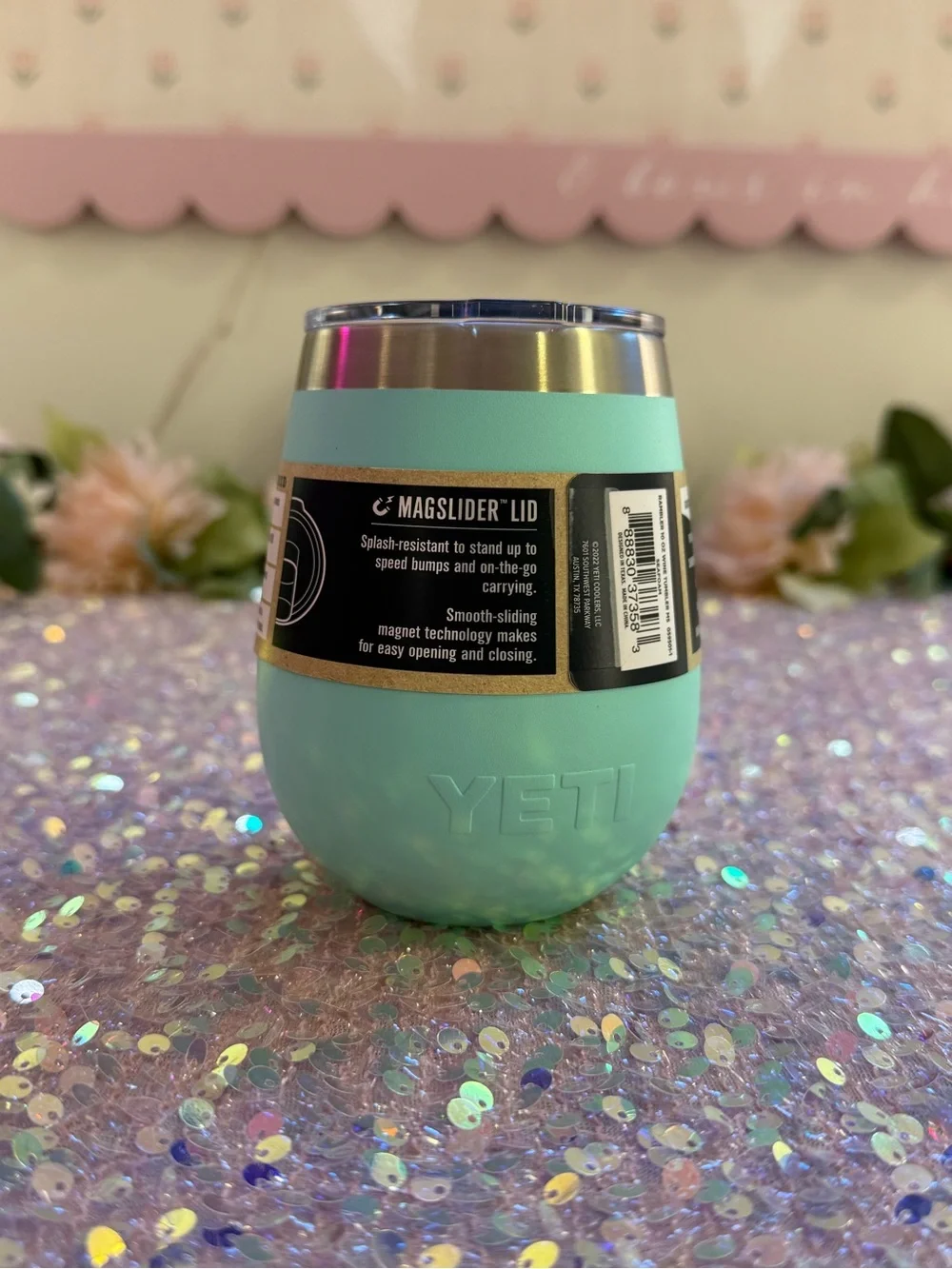 NWT YETI Rambler 10 oz Wine Tumbler in ‘Seafoam’